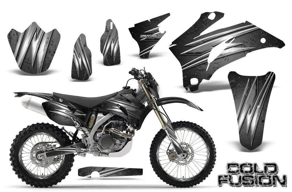 Yamaha WR 250-450 07-10 Graphics Kit Cold Fusion Silver NP Rims